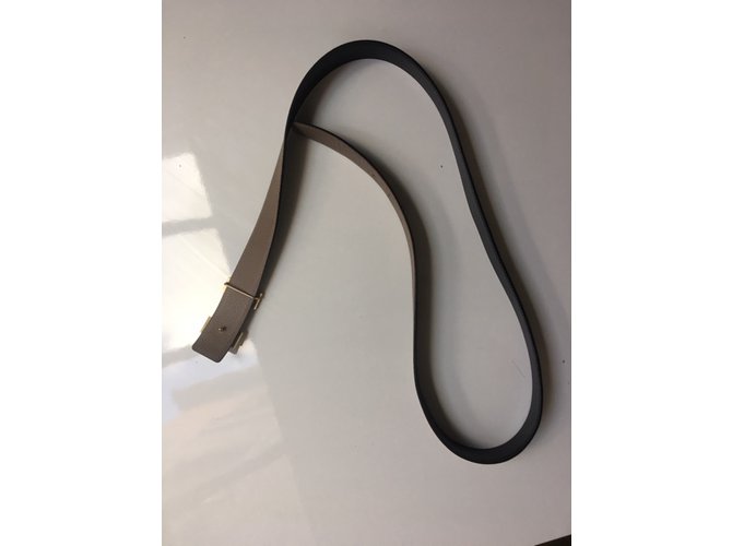 Hermès Gürtel Schwarz Creme - Ansicht 12