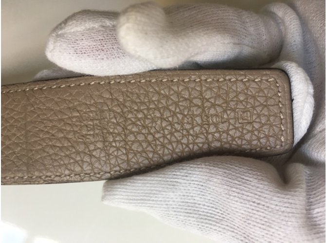 Hermès Gürtel Schwarz Creme - Ansicht 14