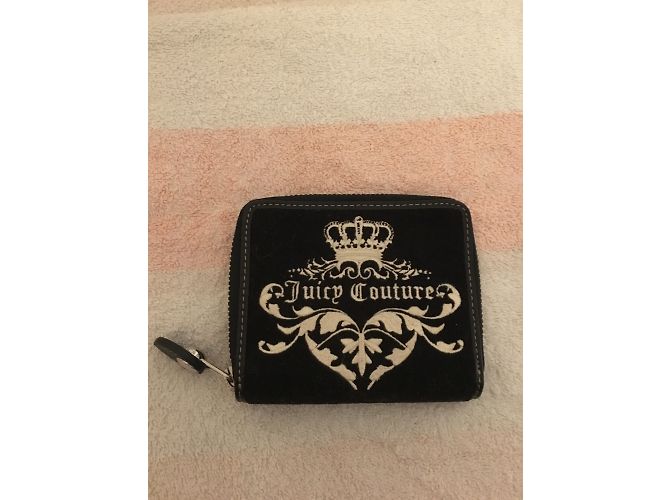 Juicy Couture Brieftasche aus schwarzem Samt - Ansicht 3