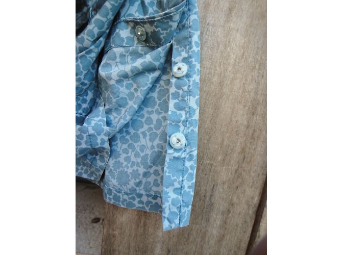 Camicetta Marc Jacobs in cotone blu ricamato - vista 7