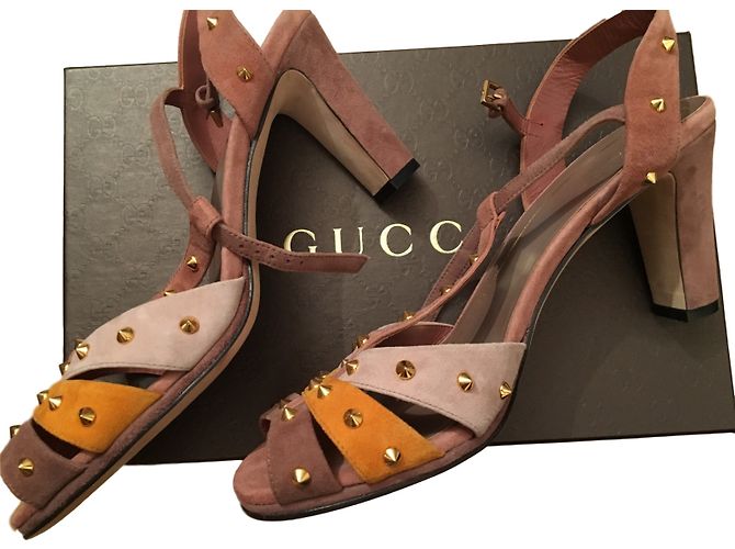 Décolleté Gucci in scamosciato 40EU Multicolore - vista 2