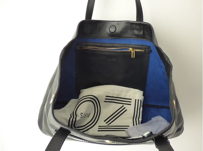 Borsa a mano Kenzo Bike in pelle nera Nero - vista 5