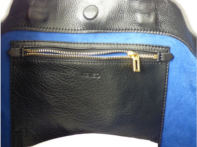 Borsa a mano Kenzo Bike in pelle nera Nero - vista 6