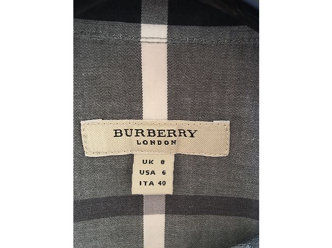 Camisa Burberry Tartán Gris de Algodón - vista 5