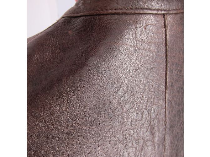 Autre Marque Martinaesse Lederjacke Schokoladenbraun - Ansicht 10