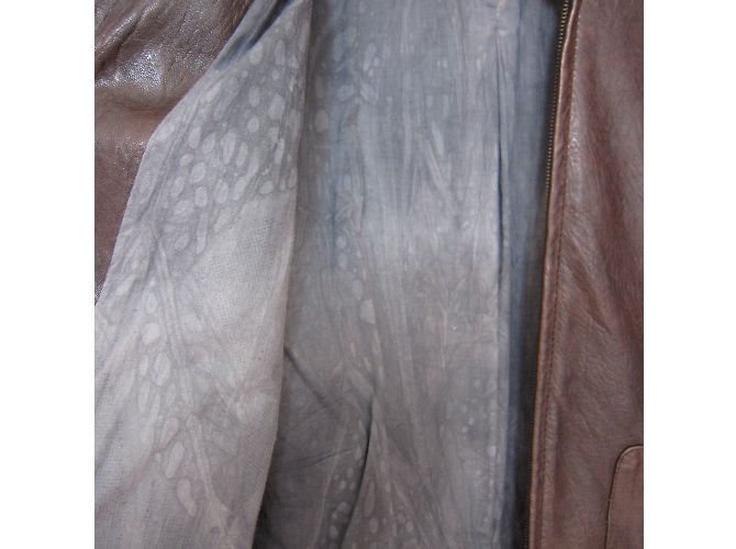 Autre Marque Martinaesse Lederjacke Schokoladenbraun - Ansicht 8