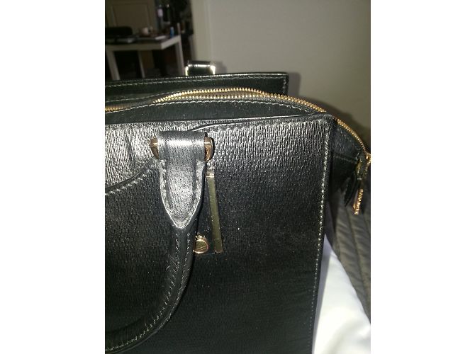 Borsa Hugo Boss in pelle nera Nero - vista 7