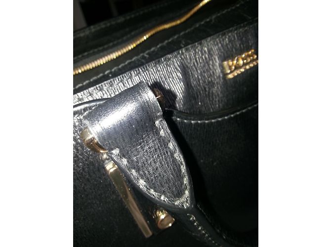 Borsa Hugo Boss in pelle nera Nero - vista 8