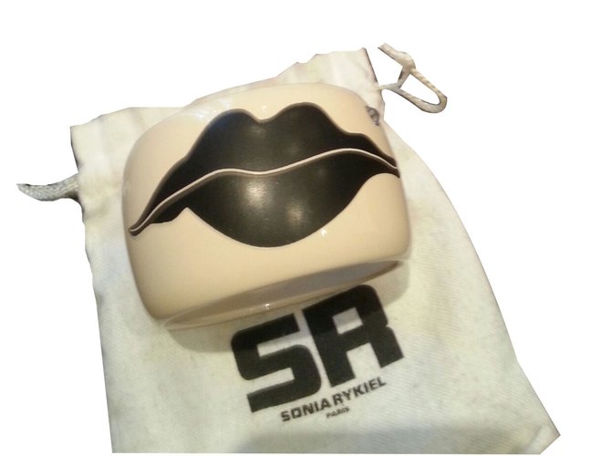Bracciale Sonia Rykiel Bocca con Strass Beige - vista 2