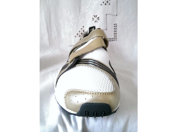 Stella Mc Cartney Sneakers Stella McCartney in pelle bianca e oro Nero Bianco D'oro - vista 6