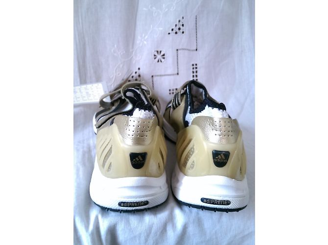 Stella Mc Cartney Sneakers Stella McCartney in pelle bianca e oro Nero Bianco D'oro - vista 8