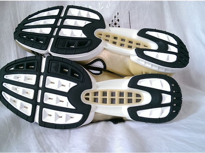 Stella Mc Cartney Sneakers Stella McCartney in pelle bianca e oro Nero Bianco D'oro - vista 9