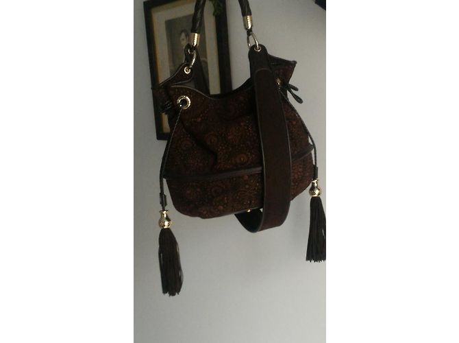 Borsa Lancel BB Marrone in Pelle di Cervo - vista 7