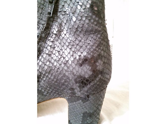 Maison Martin Margiela Asymmetrische Python Sandalen Anthrazit Anthrazitgrau - Ansicht 5