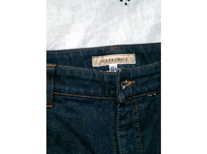 Jeans See by Chloé azuis de algodão e elastano 42FR Azul - vista 7