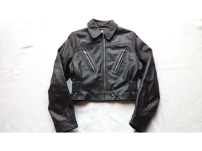 Lederjacke Alexander McQueen, Größe IT 38 Schwarz - Ansicht 5