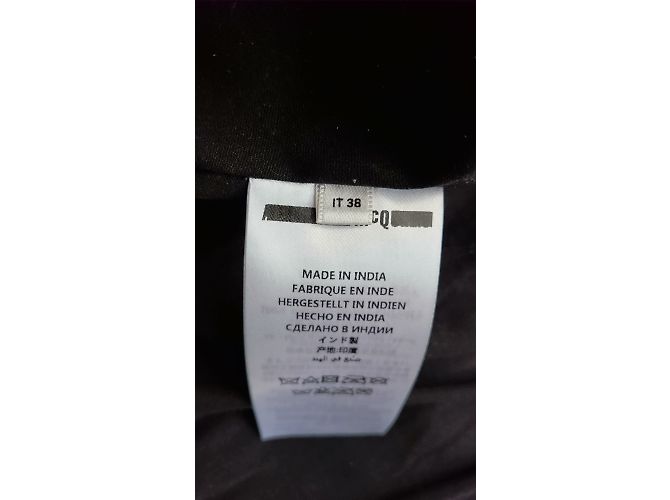 Lederjacke Alexander McQueen, Größe IT 38 Schwarz - Ansicht 10
