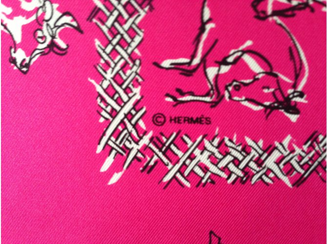 Hermès Cachecol Rosa - vista 4