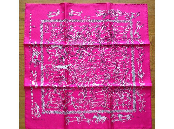 Hermès Cachecol Rosa - vista 5