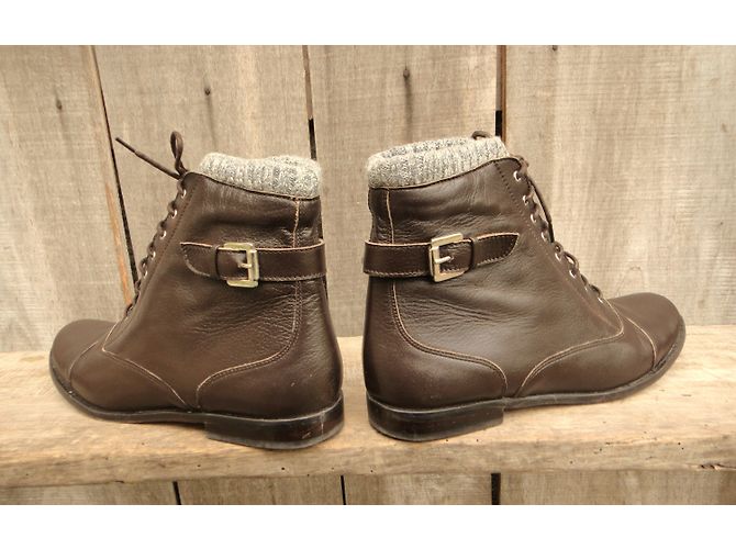 Botines de piel marrones Opening Ceremony Castaño - vista 7
