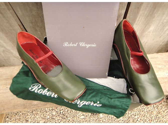 Mocassini Robert Clergerie Radio in pelle verde - vista 5