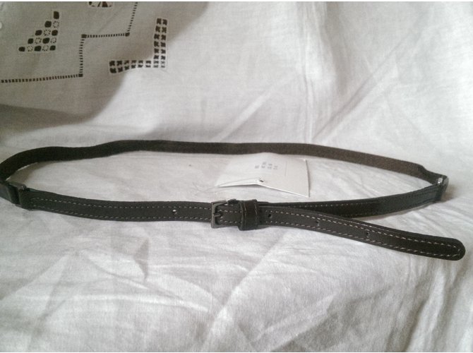Max Mara Gürtel Braun Leder und Polyamid 85cm - Ansicht 4