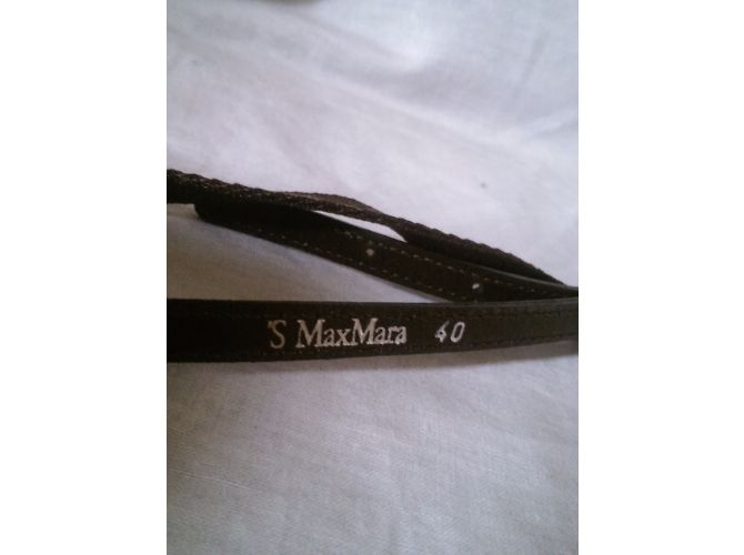 Max Mara Gürtel Braun Leder und Polyamid 85cm - Ansicht 5
