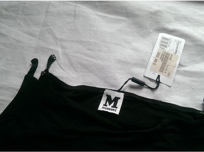 Missoni One Shoulder Viscose Top Schwarz - Ansicht 4