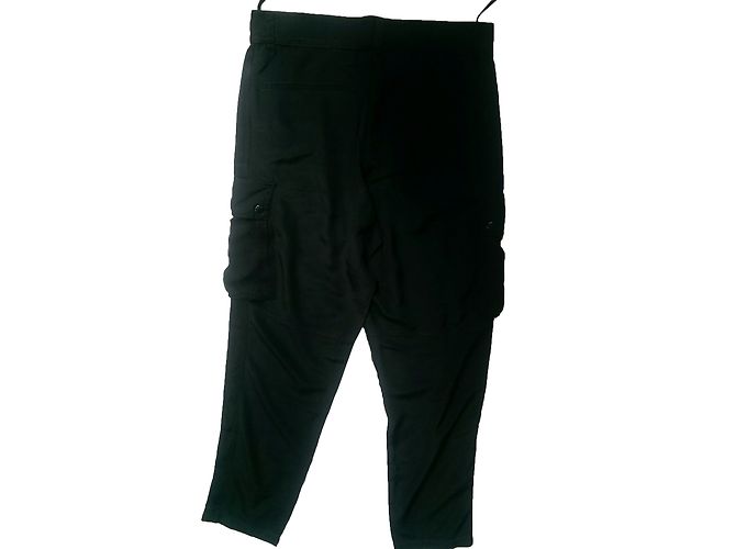 Givenchy Seidenhose weit geschnitten schwarz - Ansicht 2