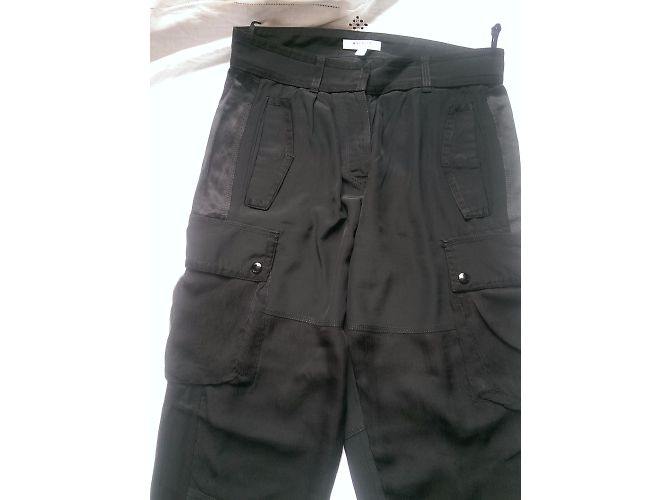 Givenchy Seidenhose weit geschnitten schwarz - Ansicht 3
