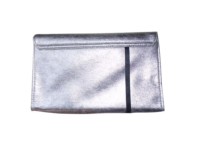 Clutch Thierry Mugler Argentata Argento - vista 2