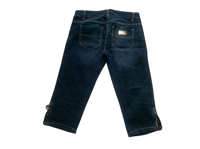 Vaqueros Elisabetta Franchi Azules 5 Bolsillos - vista 2