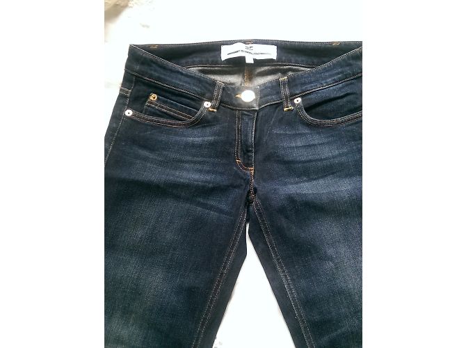 Vaqueros Elisabetta Franchi Azules 5 Bolsillos - vista 3
