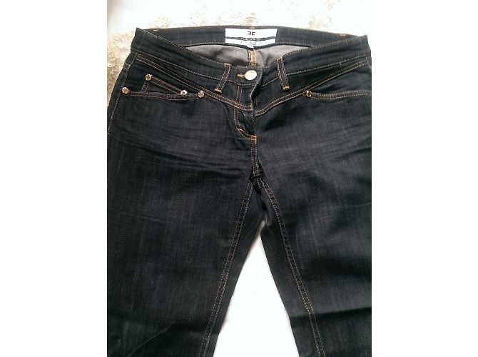 Jeans Elisabetta Franchi Blu Cotone - vista 3
