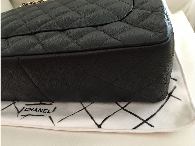 Timeless CHANEL Caviale JUMBO classico senza tempo, foderato Nero - vista 10