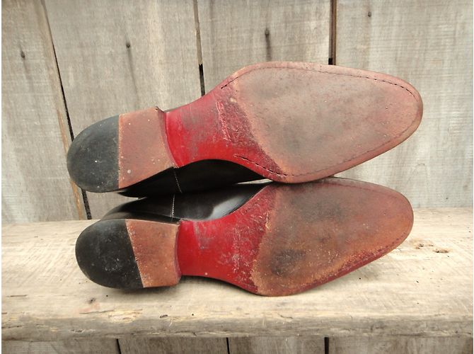 Botines Chelsea Santoni de cuero marrón oscuro - vista 7