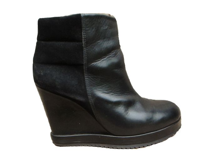 Botines Surface To Air Ankle Snow Boot V1 Negros de Cuero - vista 2