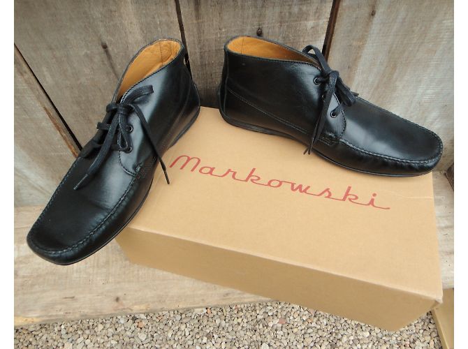 Markowski Bota Lederstiefel Schwarz Größe 40 - Ansicht 9