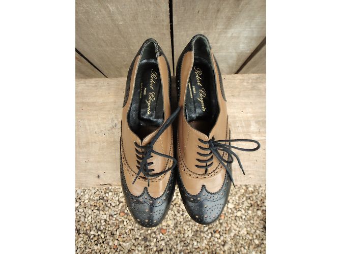 Robert Clergerie Richlieu Scarpe stringate in pelle Caramello - vista 6