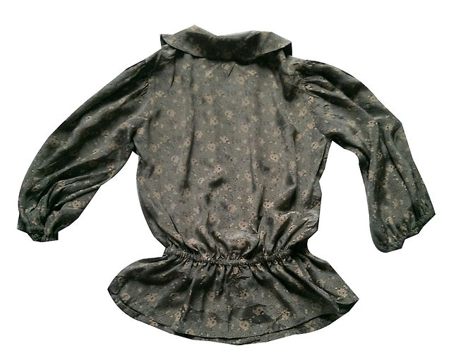 Blusa de seda estampada Lanvin verde y amarilla Multicolor Amarillo - vista 2