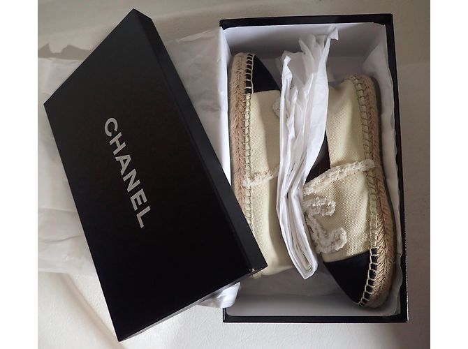 Chanel Espadrilles Black Beige - view 13