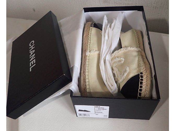 Chanel Espadrilles Black Beige - view 14