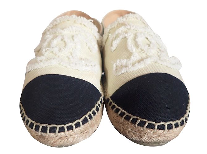Chanel Espadrilles Black Beige - view 2