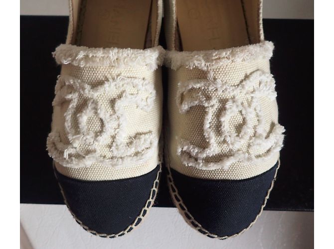 Chanel Espadrilles Black Beige - view 5