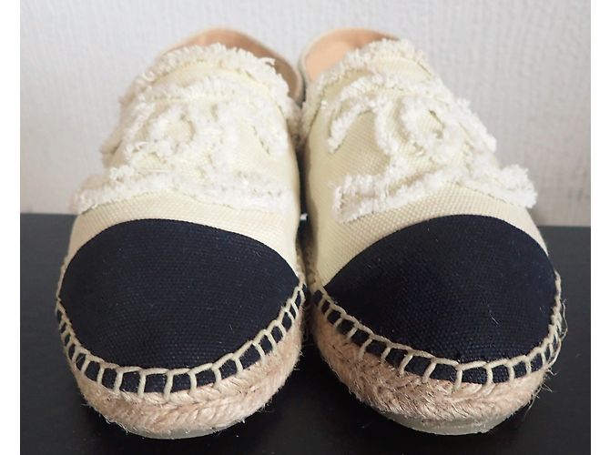 Chanel Espadrilles Black Beige - view 8