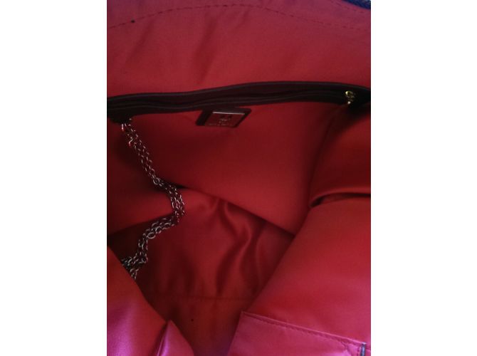 Borsa a mano Emanuel Ungaro in pelle marrone e rosa - vista 14