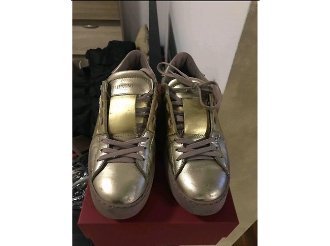 Sneakers Valentino Pelle Oro 40 D'oro - vista 2