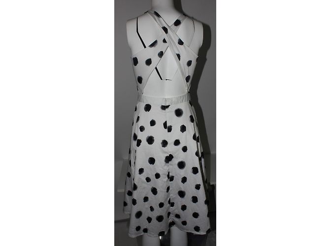 Autre Marque Vestido Mint & Berry Blanco de Algodón con Lunares - vista 2