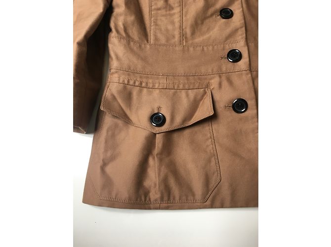Chaqueta Louis Vuitton Estilo Sahariano de Algodón Caramelo - vista 6
