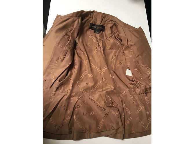 Chaqueta Louis Vuitton Estilo Sahariano de Algodón Caramelo - vista 8